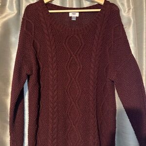 Old Navy Women's Sweater in Deep Burgundy